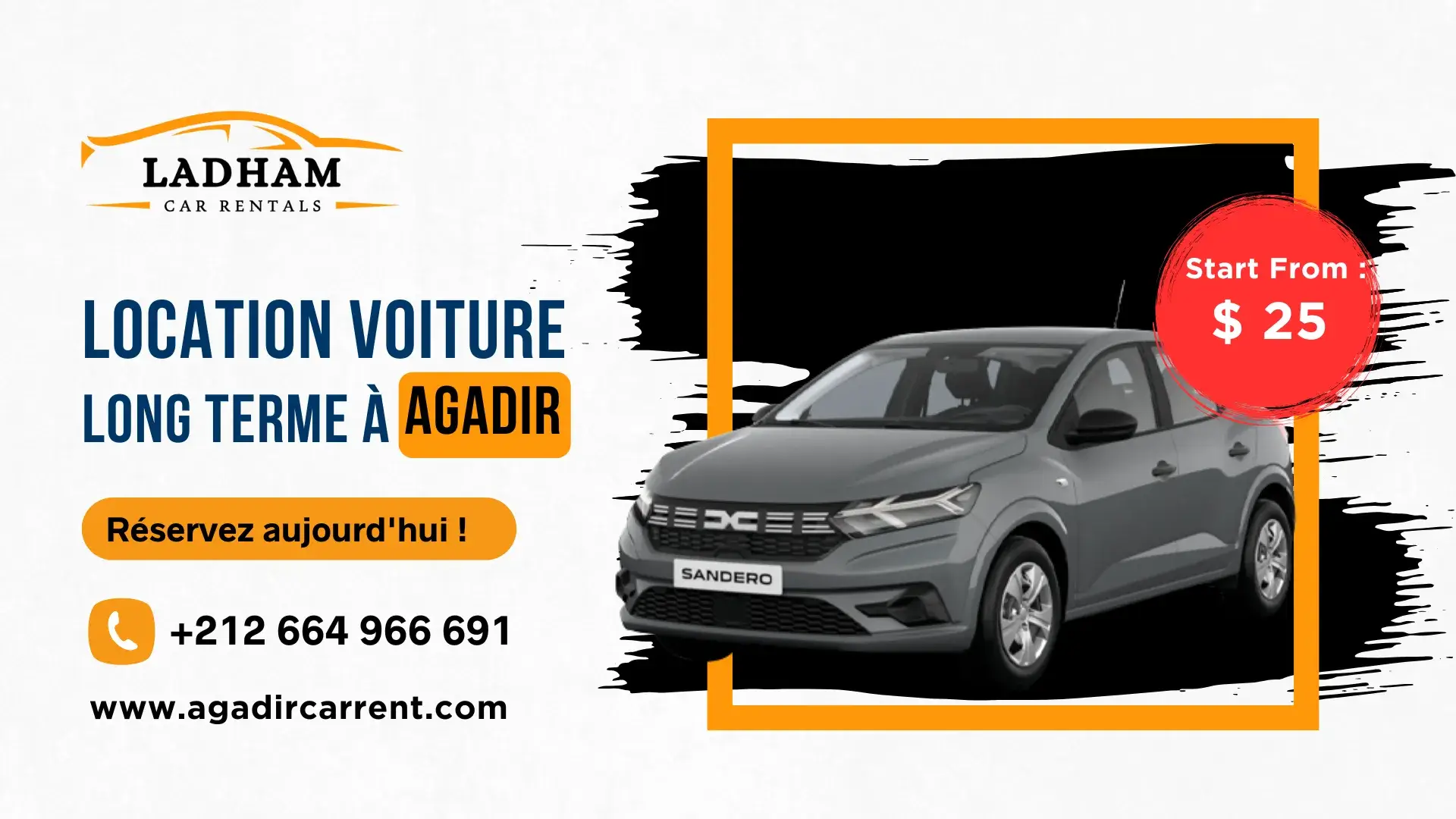 Location voiture long terme à Agadir avec STE LADHAM CAR RENTALS
